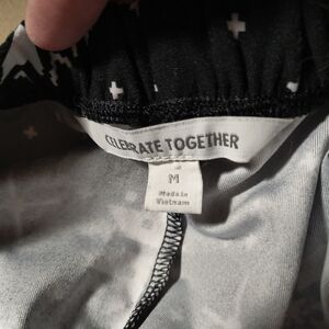 Celebrate Together Black and White Pajama Pants